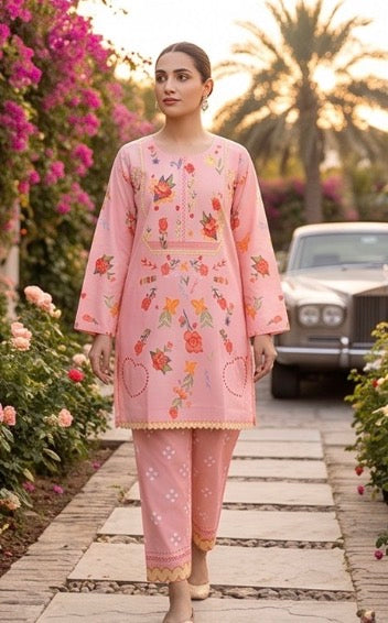 BRIT 2 piece luxury lawn collection ladies dress B668