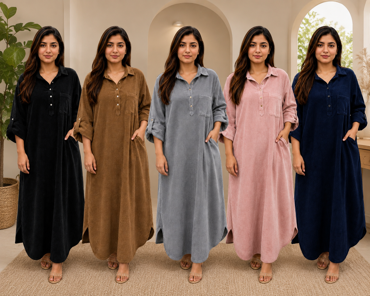 BRIT 1 piece free size modest wear kurta ladies dress B737