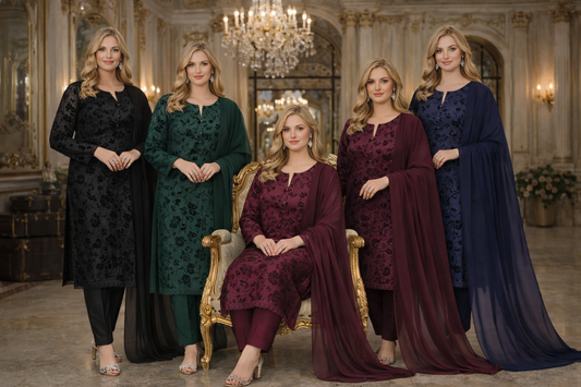 Brit 3 piece Palachi _81042 Pakistani ladies suitTeal B461