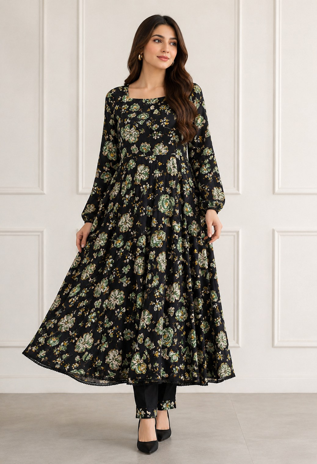 BRIT 3 piece luxury linen MAXI collection ladies dress B656