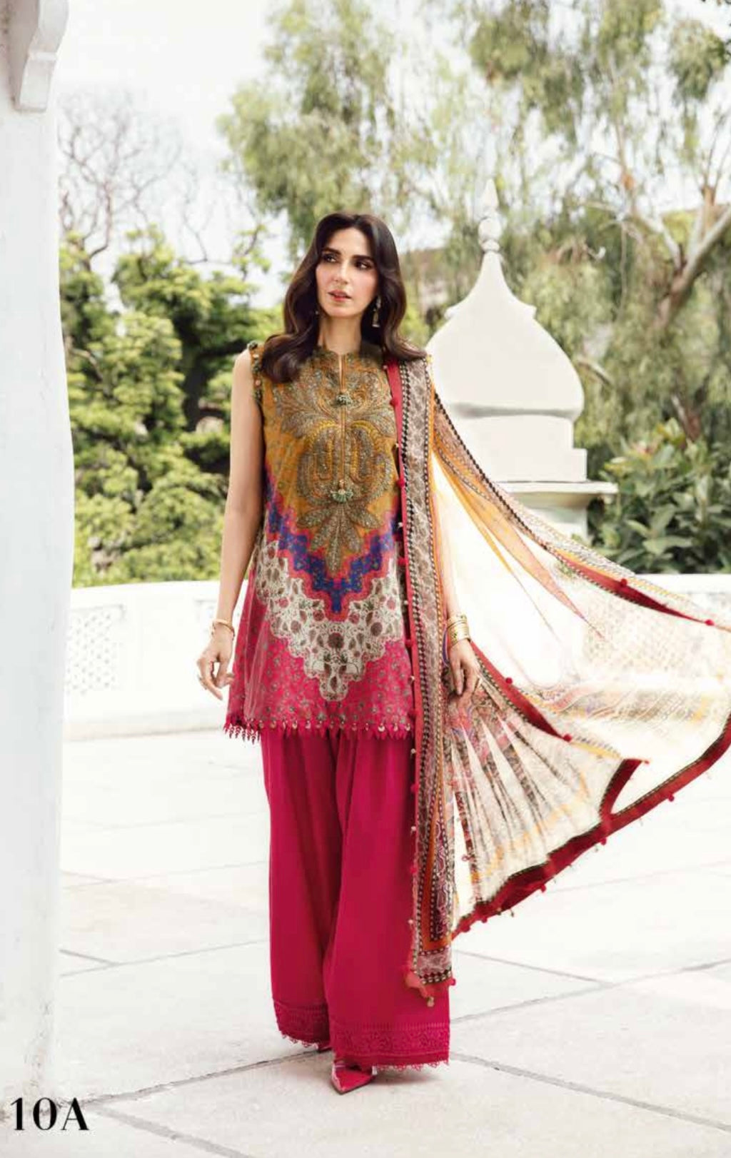 M print original Designer 3 piece winter collection Pakistani ladies suit B328