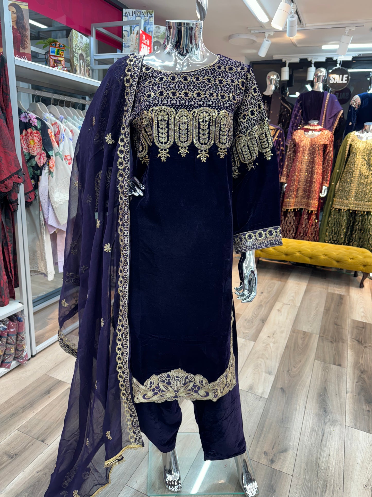 Brit 3 piece Micro Valvet winter collection  B436