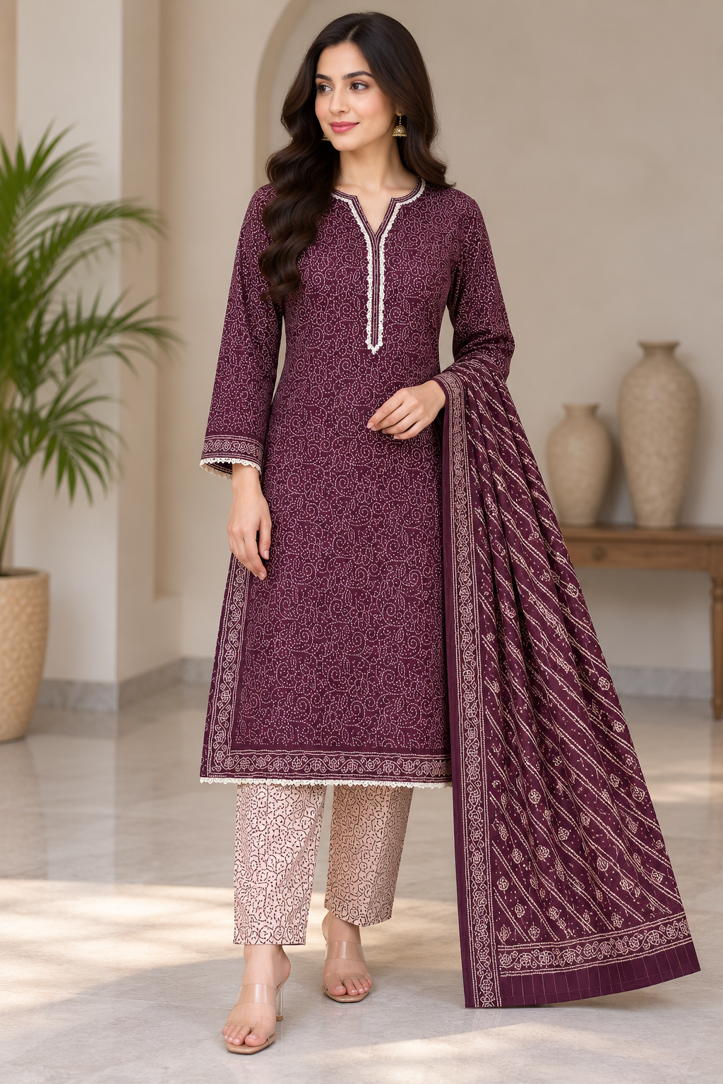 Bin Saeed 3 piece khadar designer collection B816