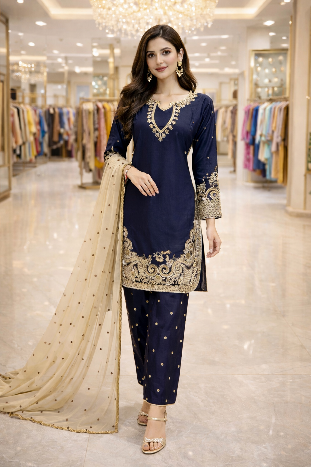Brit 3 piece Viscouse 81042 Pakistani ladies suit B474
