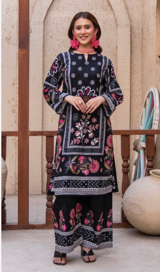 Brit 2 piece lawn collection ladies dress B597