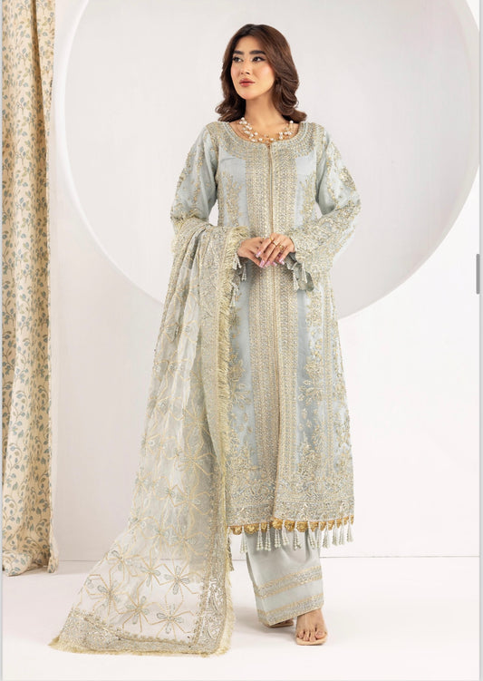 Nureh “3 piece luxury organza_81042 Pakistani ladies suit B194