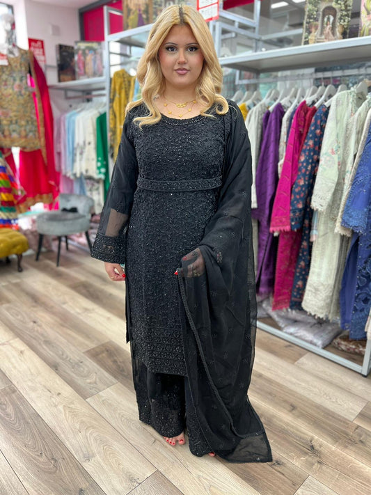 Brit 3 piece luxury chiffon_81042 Pakistani ladies suit B247