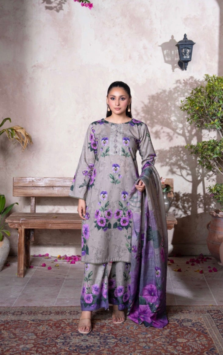 Rangz original 3 piece luxury lawn collection ladies dress B641