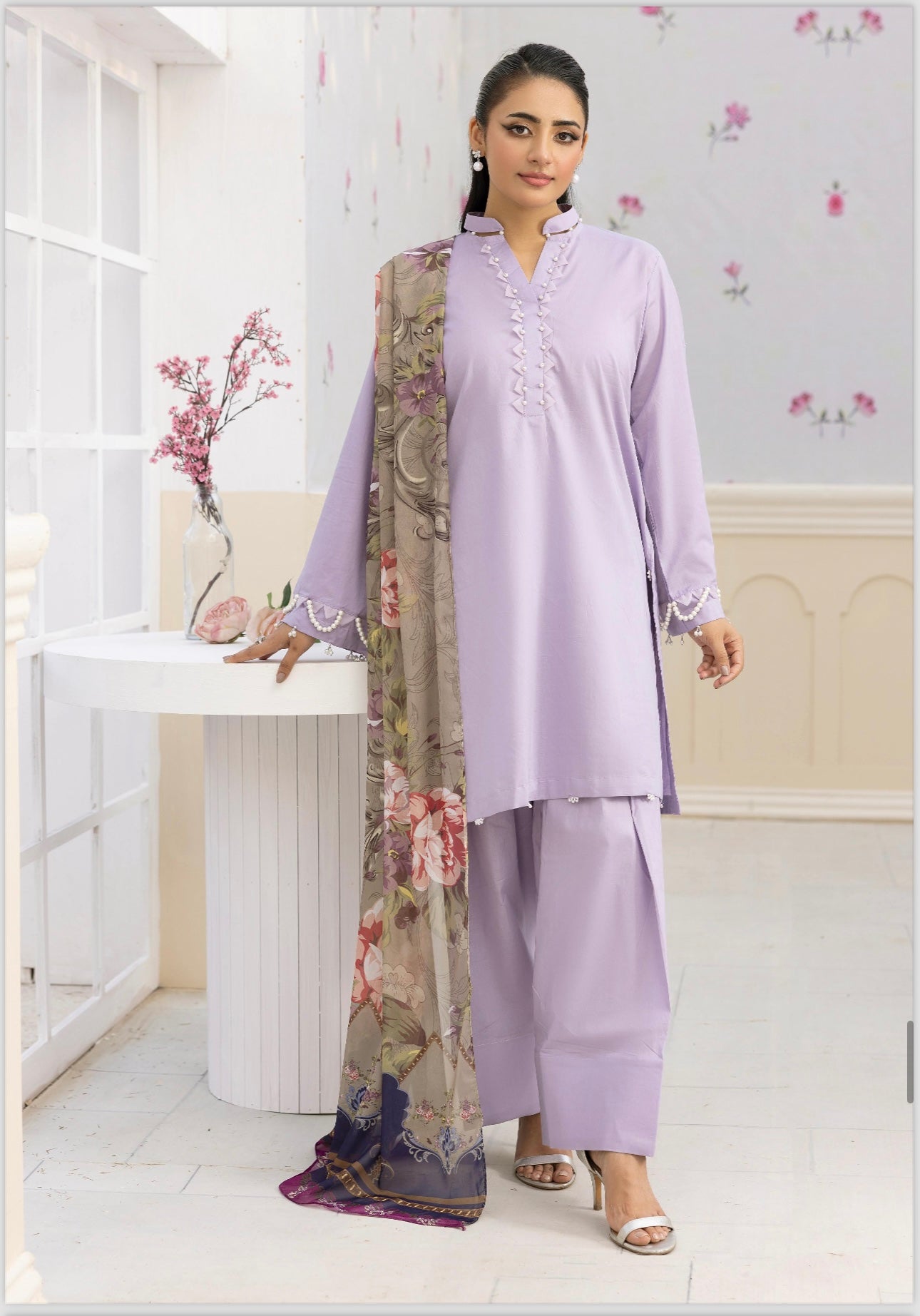 Simrans 3 piece Farshi Salwar cotton _100274 ladies suit B151