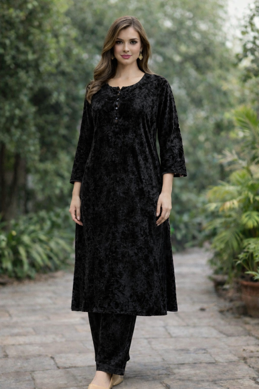 Brit 2 piece Valvet Pakistani ladies Winter collection suit B405