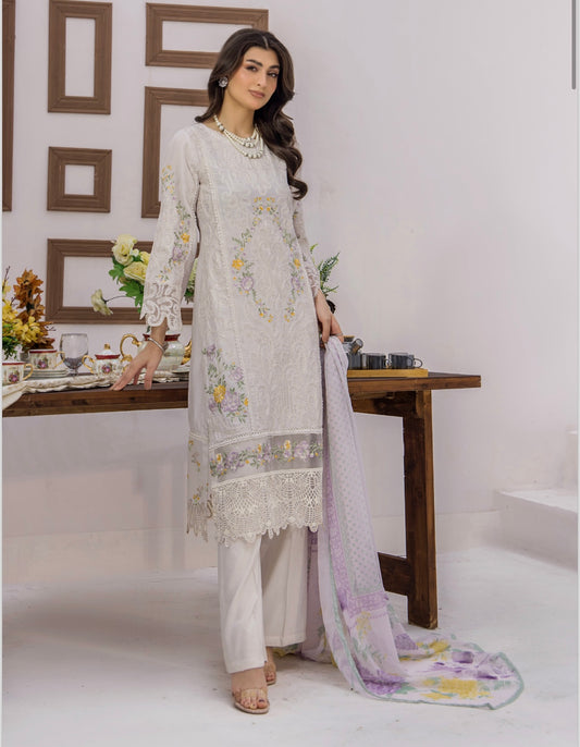 M B inspired 3 piece Viscose_100233 Pakistani ladies suit B141