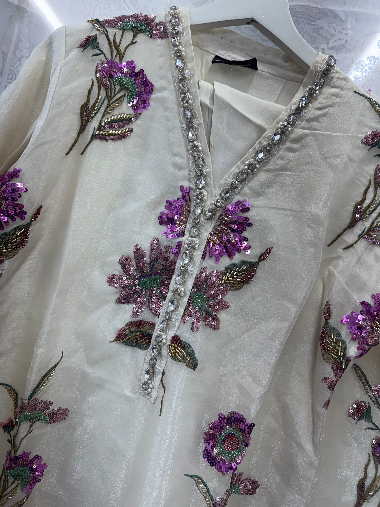 MARIA B INSPIRED 3 piece silk embroidered Pakistani ladies suit B537