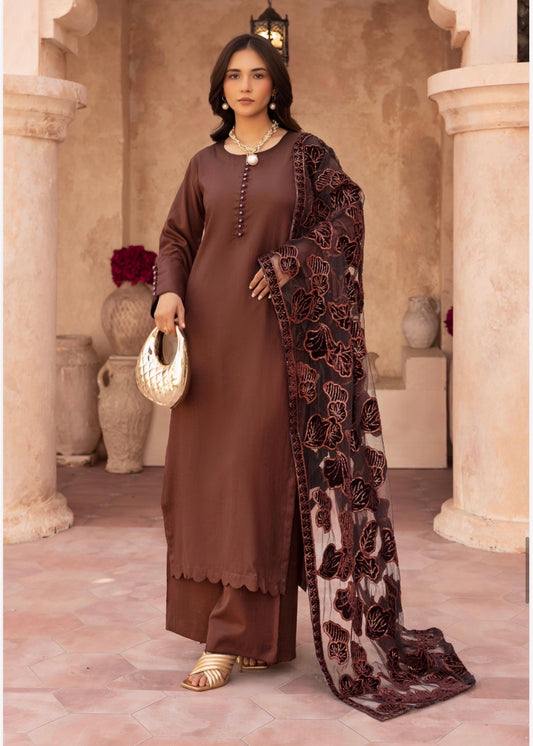 Brit 3 piece Dhanak 81042 Pakistani ladies suit B471