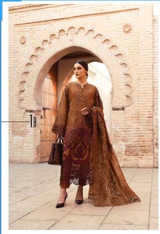 M B inspired 3 piece Lawn stitched_81044 Pakistani ladies suit B185