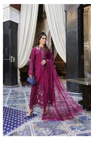 M B inspired 3 piece Lawn stitched_81044 Pakistani ladies suit B185