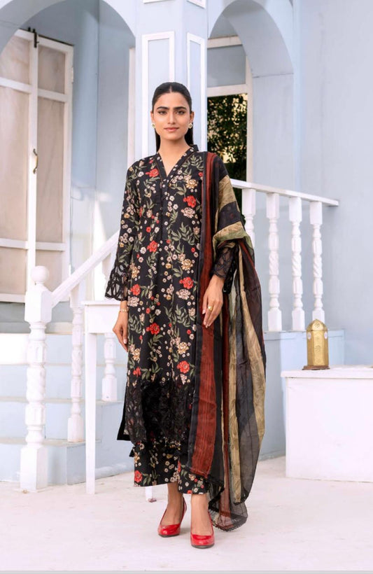 Mother and daughter Baroque printed lawn_81045 Pakistani ladies suit B186