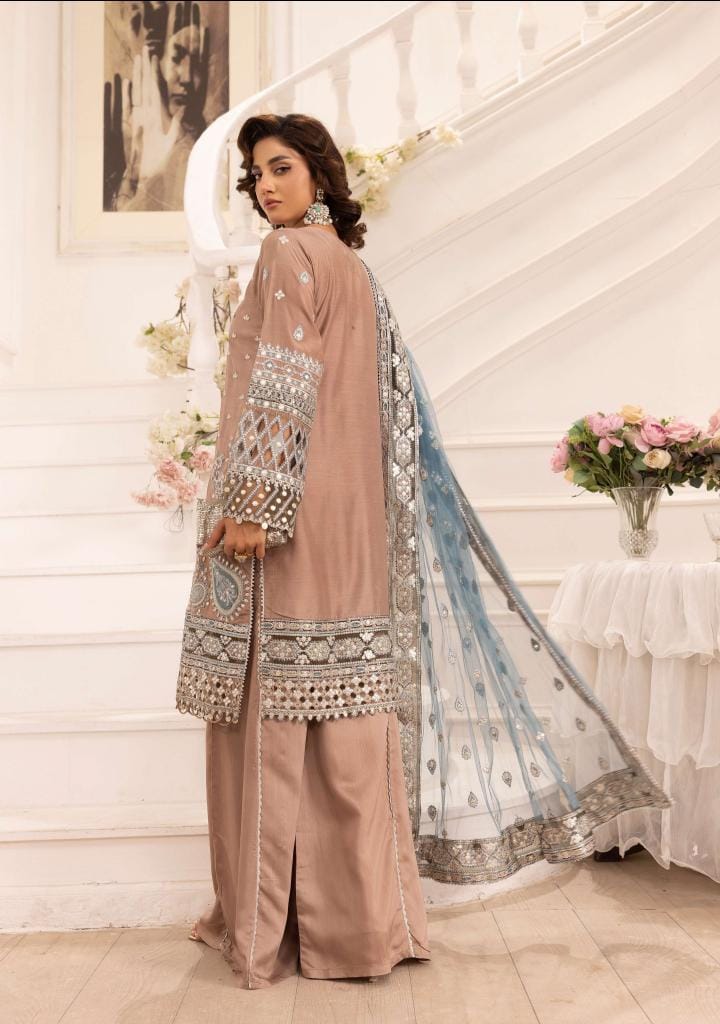 Ivana Lux by Simrans 3 piece stitched_81046 Pakistani ladies suit B187