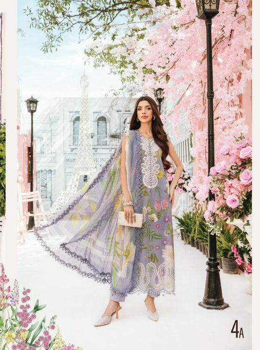 M Prints 3 piece Lawn stitched_81047 Pakistani ladies suit B188