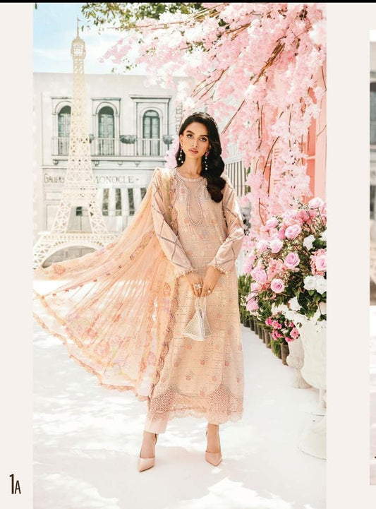 M Prints 3 piece Lawn stitched_81047 Pakistani ladies suit B188