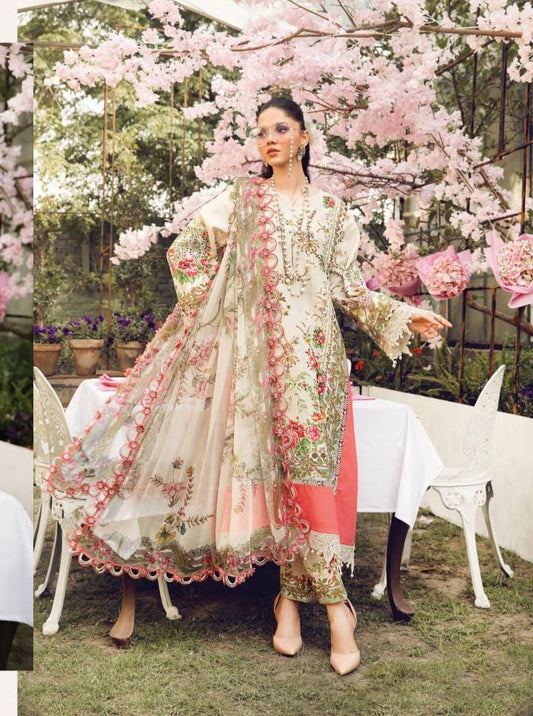 M Prints 3 piece Lawn stitched_81047 Pakistani ladies suit B188