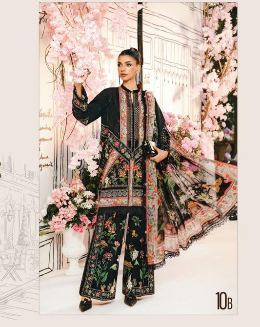 M Prints 3 piece Lawn stitched_81047 Pakistani ladies suit B188