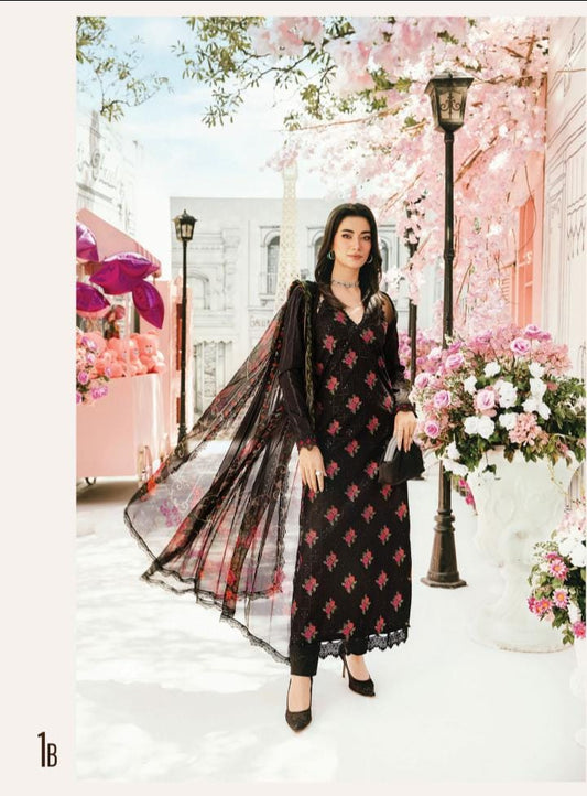 M Prints 3 piece Lawn stitched_81047 Pakistani ladies suit B188