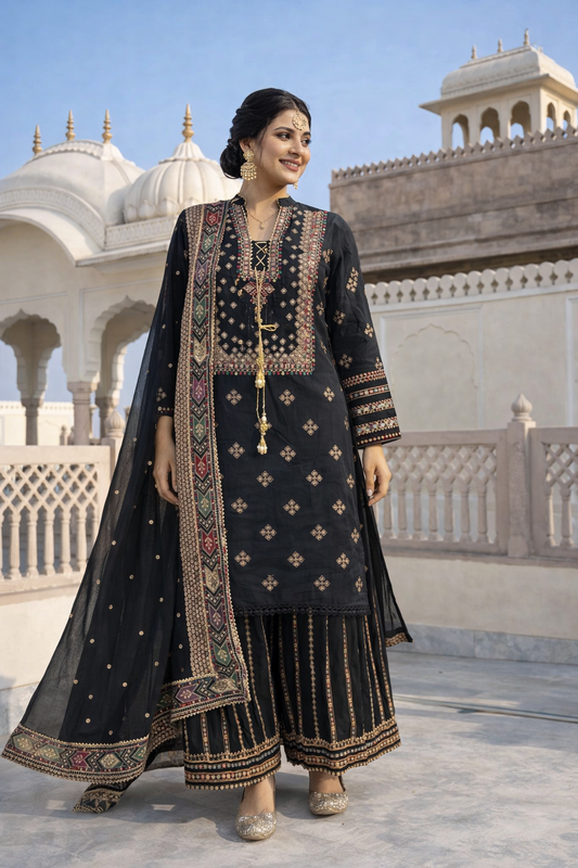 Brit 3 piece Chiffon fabric_81042 Pakistani ladies suit B464