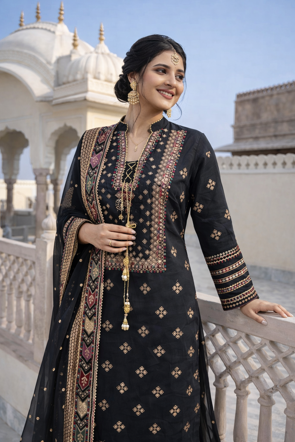 Brit 3 piece Chiffon fabric_81042 Pakistani ladies suit B464