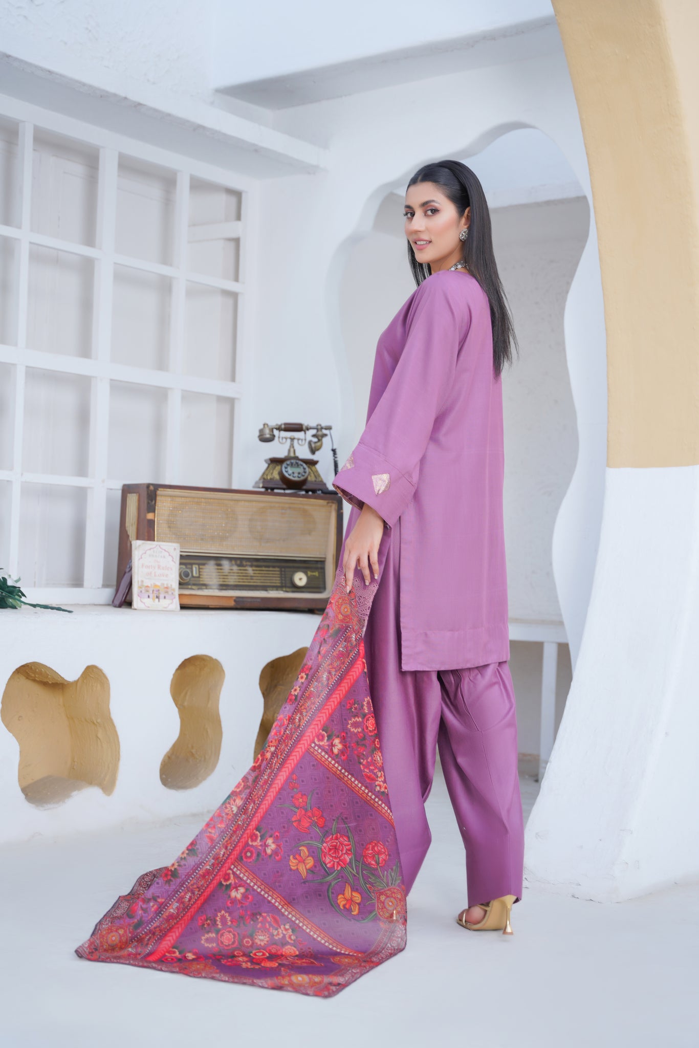 Brit 3 piece Farshi Salwar _100258 ladies suit B146