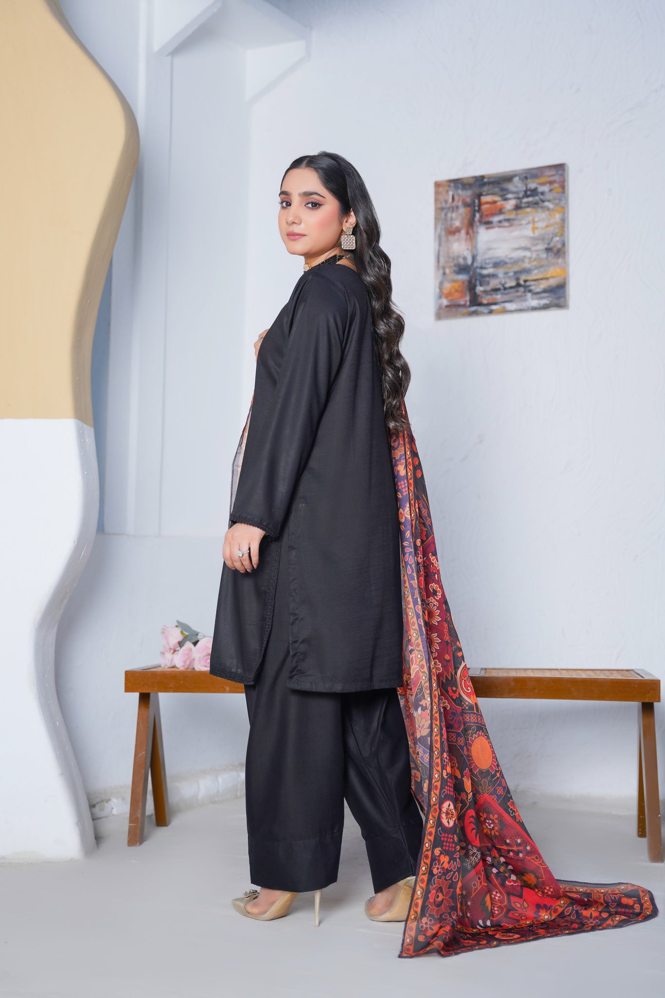 Brit 3 piece Farshi Salwar _100259 ladies suit B146