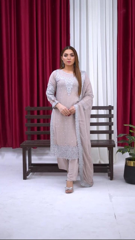 Brit Mother and Daughter 3 piece Chiffon_81039 B92