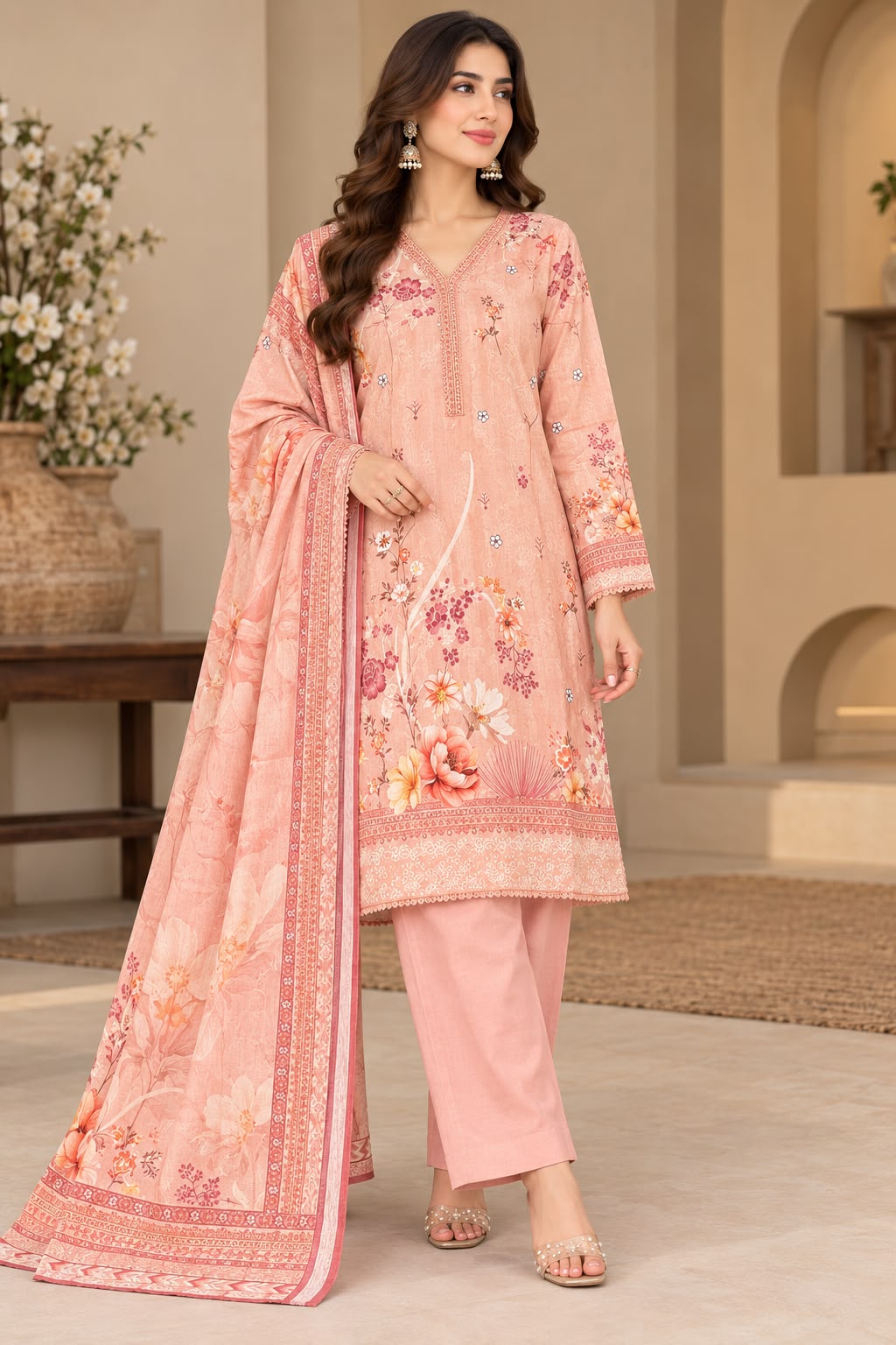 Bin Saeed 3 piece khadar designer collection B814