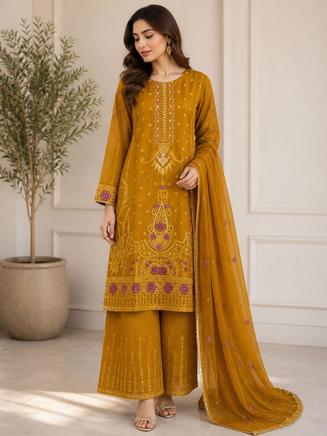 BRIT 3 piece ladies Chiffon B585