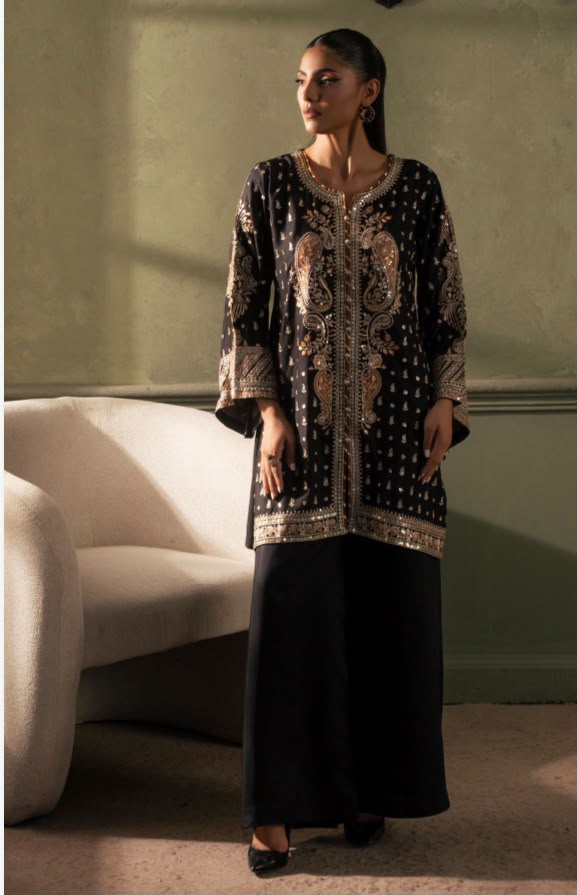BRIT 2 piece luxury Viscose linen collection ladies dress B672
