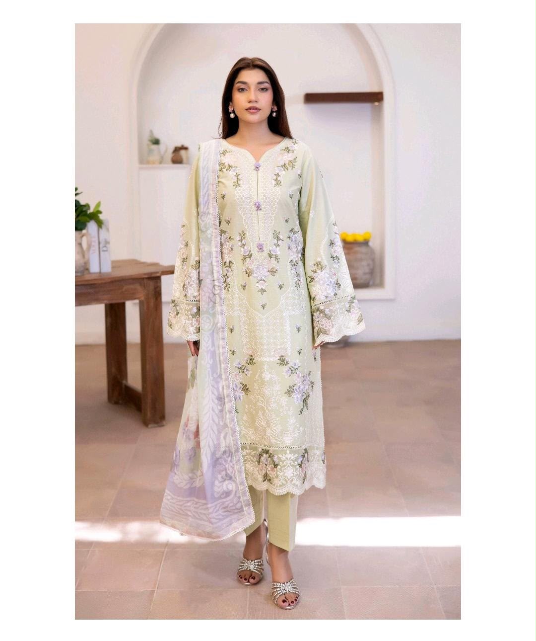 Adan Liba’s original 3 piece luxury lawn collection ladies dress B644