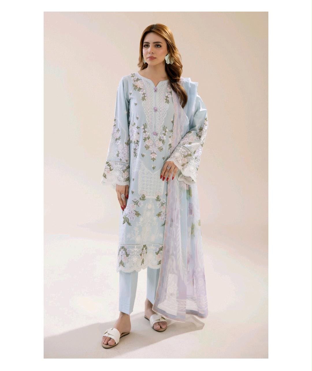 Adan Liba’s original 3 piece luxury lawn collection ladies dress B644